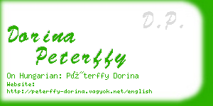 dorina peterffy business card